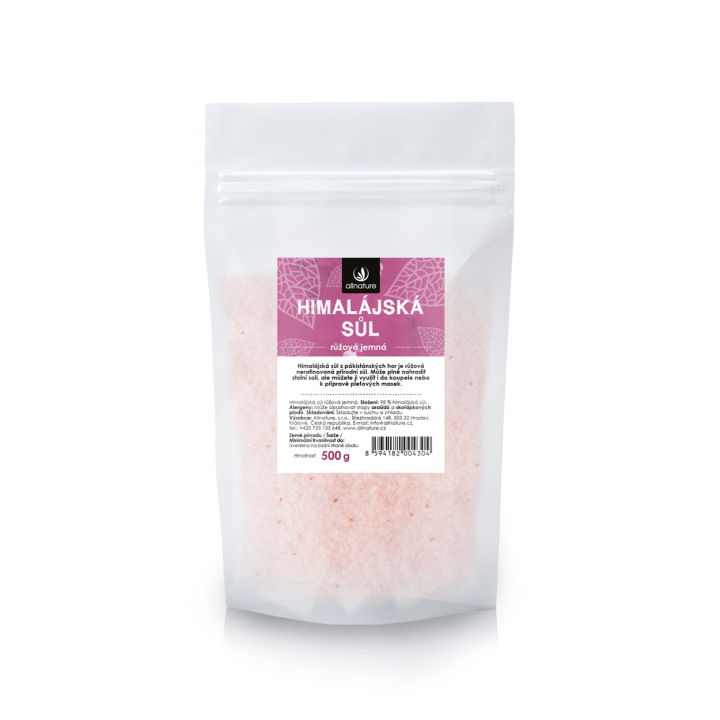 E-shop Allnature Himalájská sůl růžová jemná 500 g