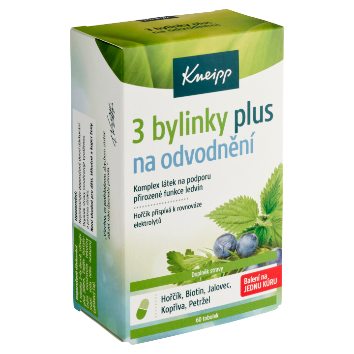 E-shop Kneipp Plus 3 bylinky na odvodnění 60 tobolek 28,6g