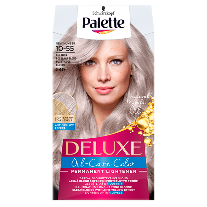 E-shop Schwarzkopf Palette Deluxe barva na vlasy Chladná Popelavá Blond 10-55 (240)