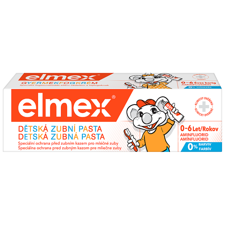 E-shop elmex® Kids dětská zubní pasta pro děti od prvního zoubku do 6ti let 50ml