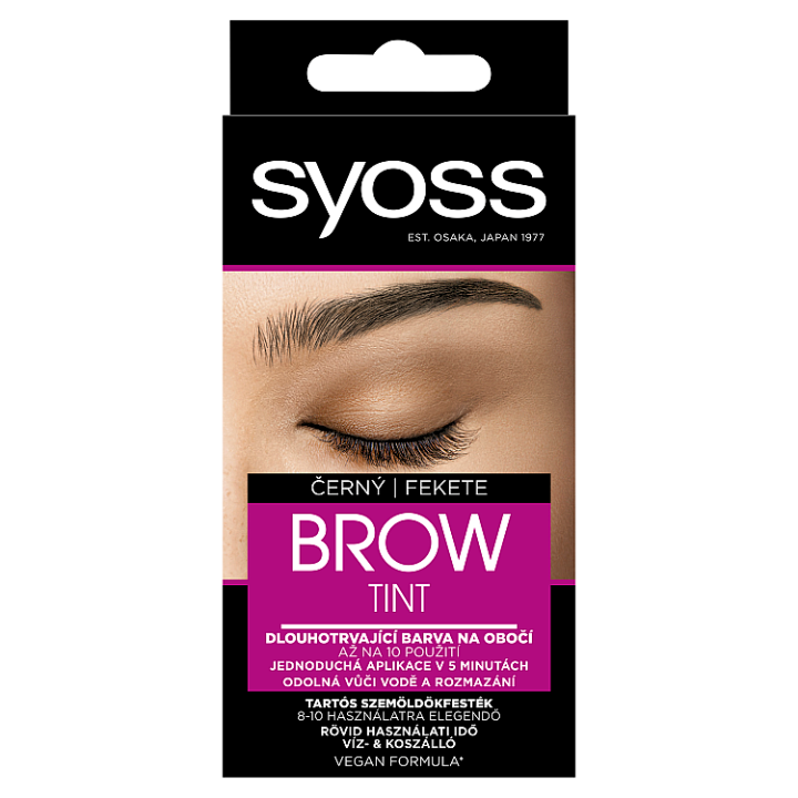 E-shop Syoss Brow Tint barva na obočí Černý