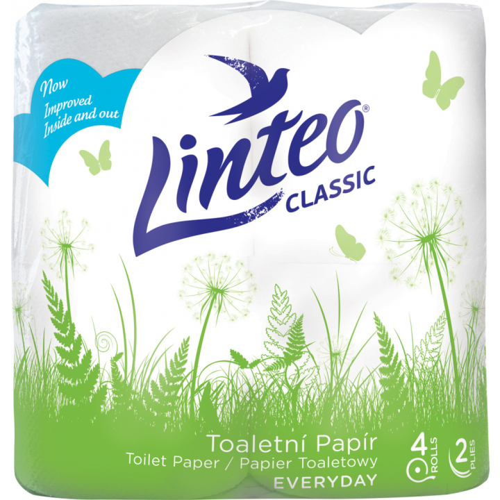 E-shop Linteo Classic toaletní papír 2vrstvý, 4ks