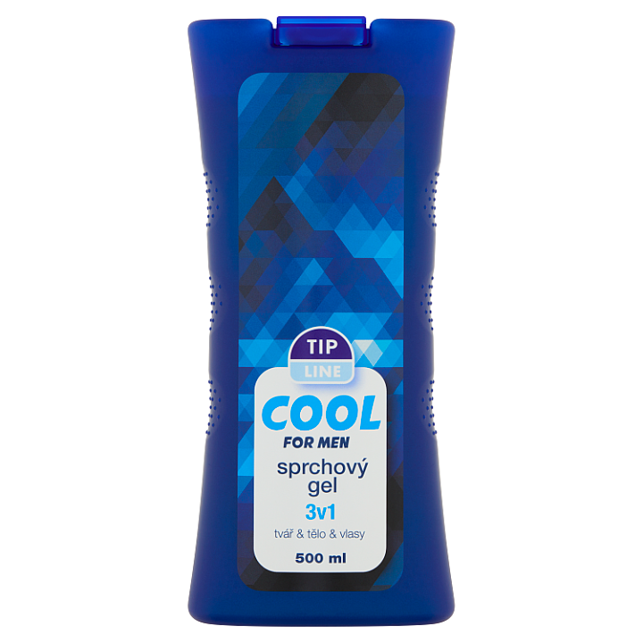E-shop Tip Line Cool for Men Sprchový gel 3v1 tvář & tělo & vlasy 500ml