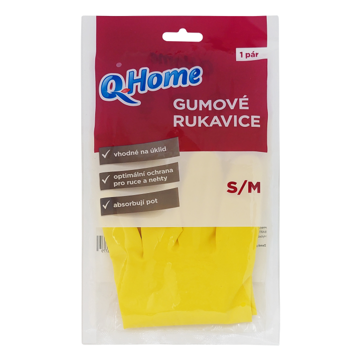 Q Home gumové rukavice S/M