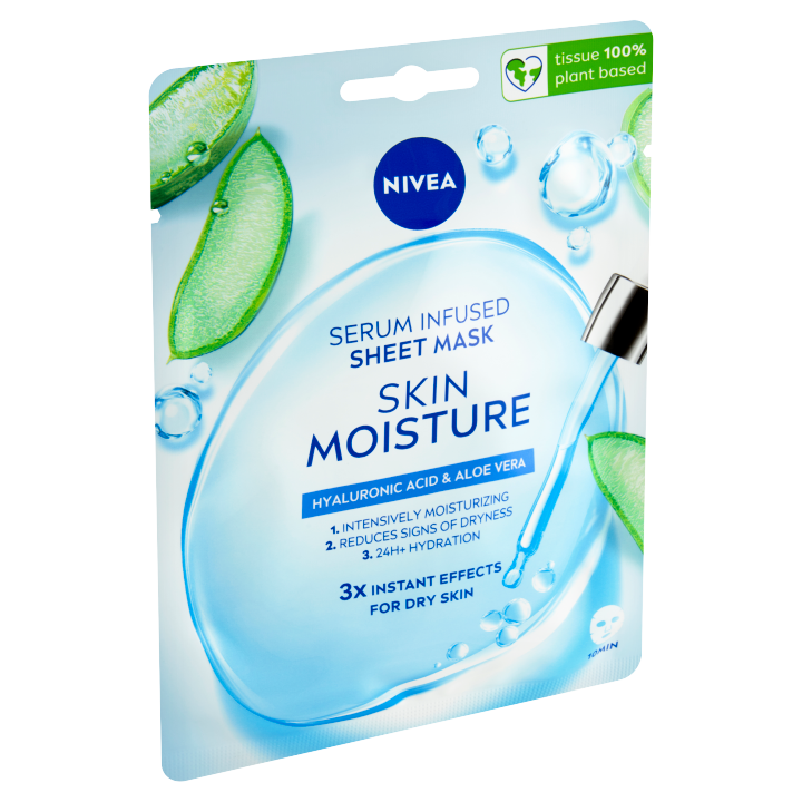 Nivea Skin Moisture Hydratační textilní maska 1 ks