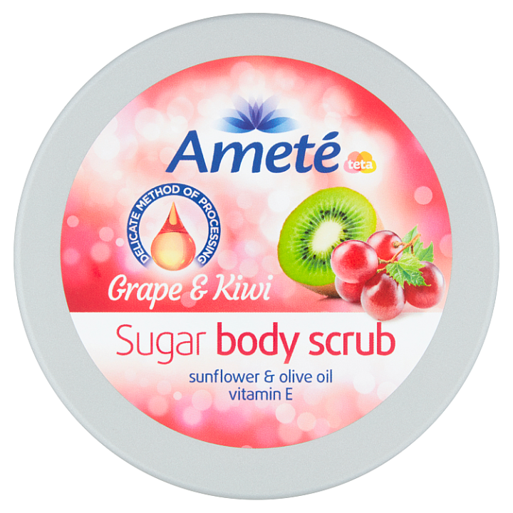 E-shop Ameté Cukrový tělový scrub Grape & Kiwi 250g