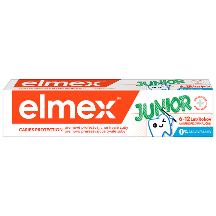 E-shop elmex® Junior dětská zubní pasta pro děti ve věku 6-12 let 75ml