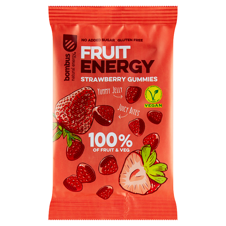 E-shop bombus Fruit Energy Ovocné kousky jahoda 35g