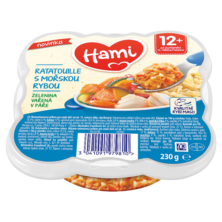 Hami Ratatouille s mořskou rybou 230g