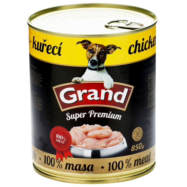 E-shop GRAND Super Premium kuřecí 850g - DOG