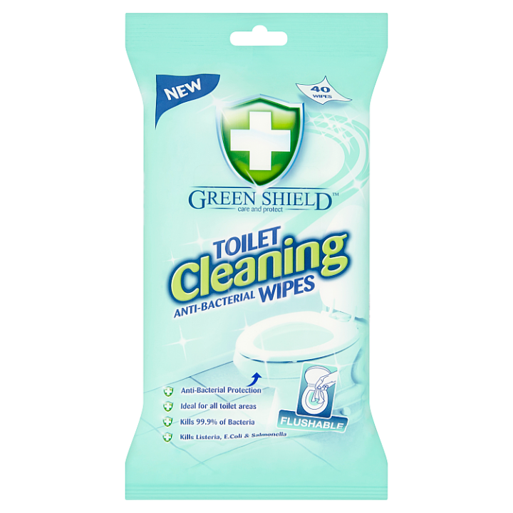 E-shop Green Shield Vlhčené ubrousky na smaltované a umělohmotné povrchy WC 40 ks