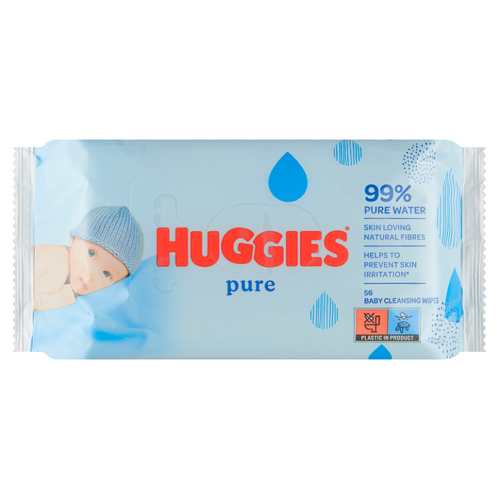 Huggies Pure čisticí dětské utěrky 56 ks