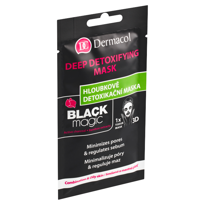 E-shop Dermacol Textilní detoxikační maska Black Magic