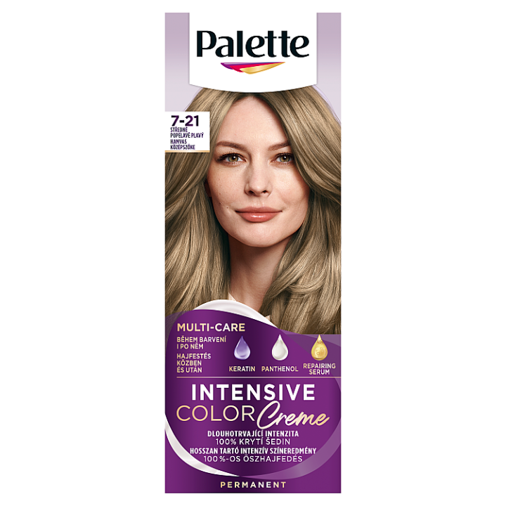 E-shop Palette Intensive Color Creme barva na vlasy Středně popelavě plavý 7-21