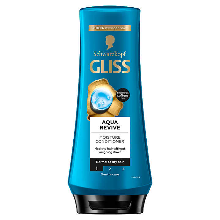 E-shop Schwarzkopf Gliss hydratační kondicionér Aqua Revive pro normální až suché vlasy 200ml