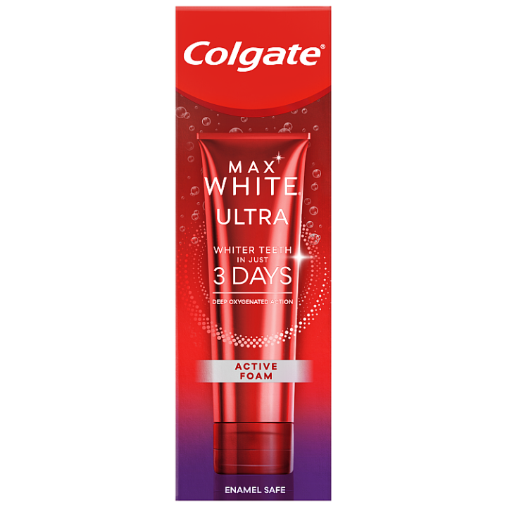 E-shop Colgate Max White Ultra Active Foam bělicí zubní pasta 50ml