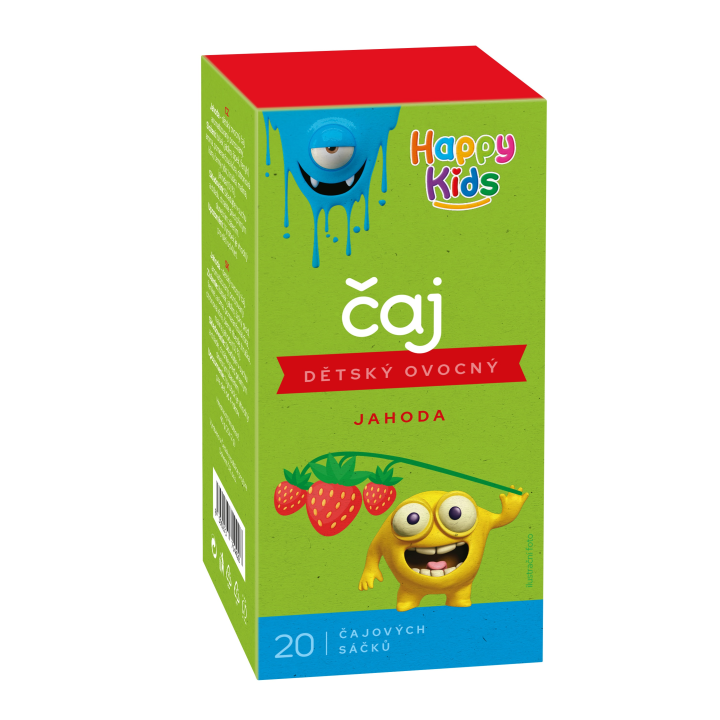 E-shop Happy Kids ovocný čaj jahoda 20x2g