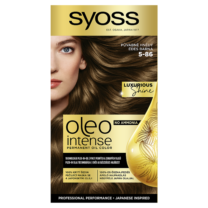 E-shop Syoss Oleo Intense barva na vlasy Půvabně hnědý 5-86