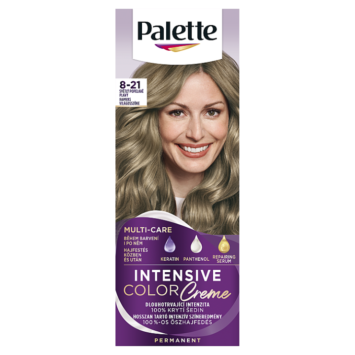 E-shop Palette Intensive Color Creme barva na vlasy Světlý popelavě plavý 8-21