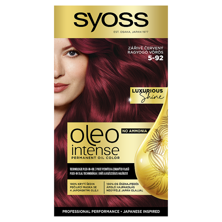 E-shop Syoss Oleo Intense barva na vlasy Zářivě červený 5-92