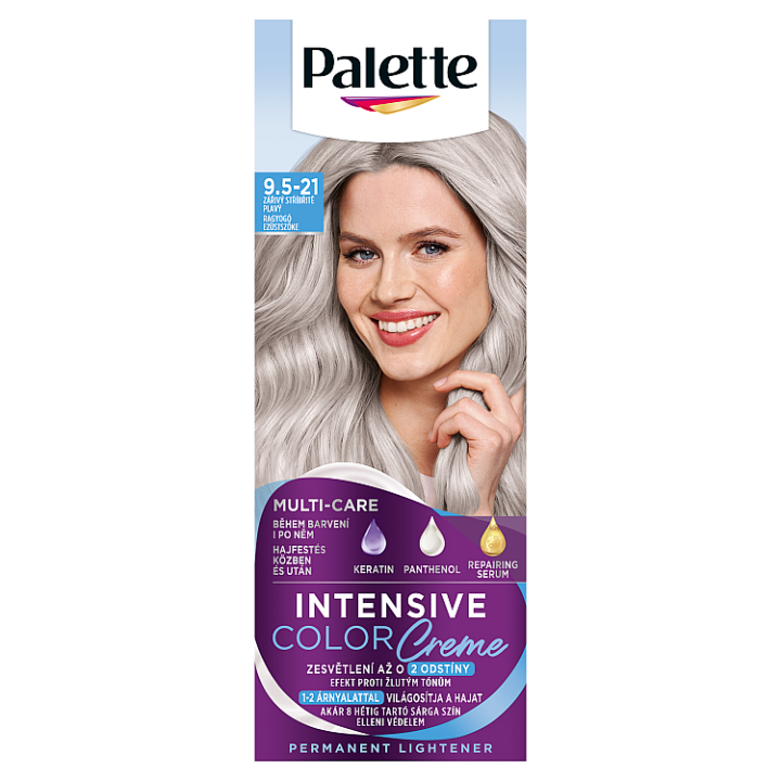 E-shop Palette Intensive Color Creme barva na vlasy Zářivý stříbřitě plavý 9.5-21