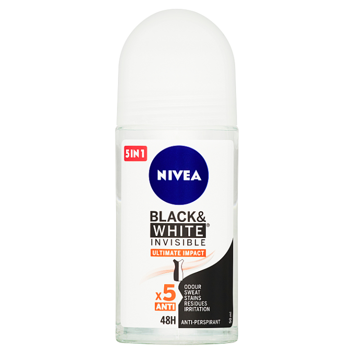 E-shop Nivea Black & White Invisible Ultimate Impact Kuličkový antiperspirant 50ml