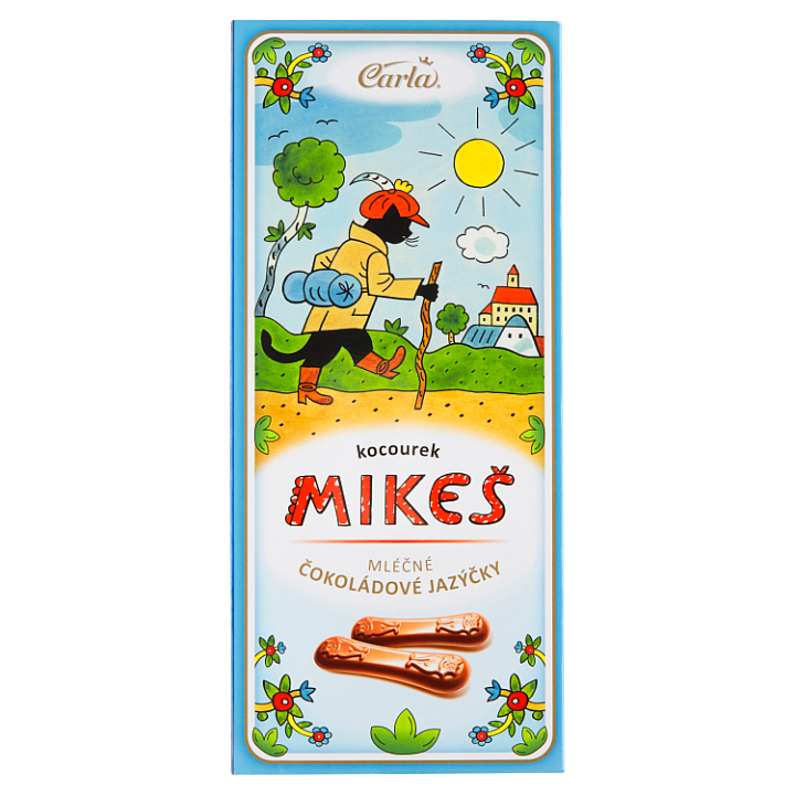 E-shop Carla Kocourek Mikeš mléčné čokoládové jazýčky 50g