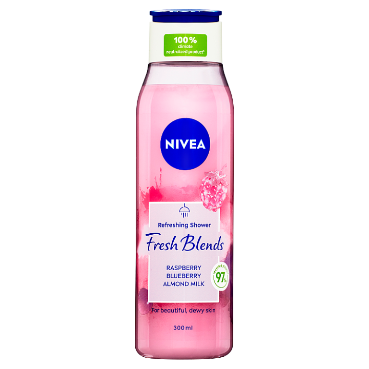E-shop Nivea Fresh Blends Raspberry Sprchový gel 300ml