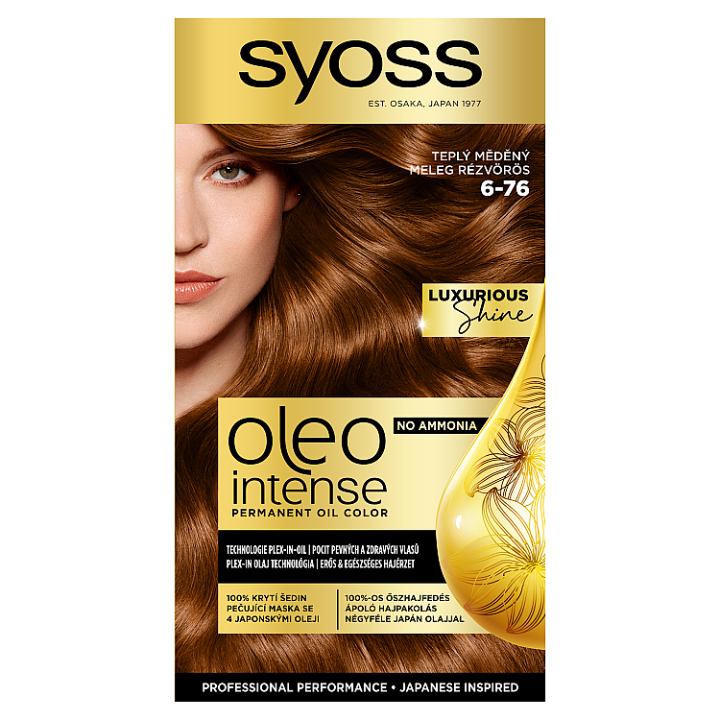 E-shop Syoss Oleo Intense barva na vlasy Teplý měděný 6-76