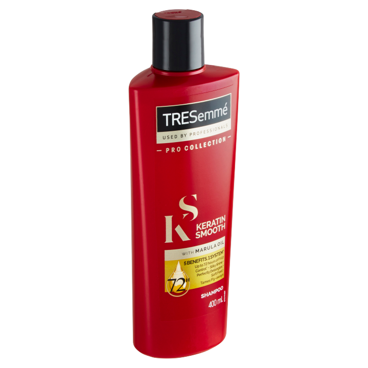 Fotografie TreSemmé Keratin Smooth šampon pro krepatějící se vlasy 400 ml