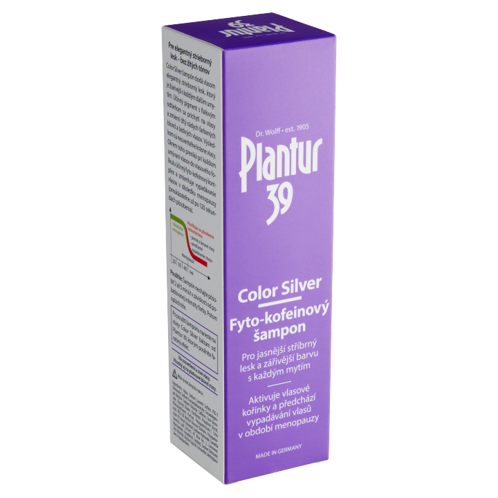 E-shop Plantur 39 Color Silver Fyto-kofeinový šampon 250ml