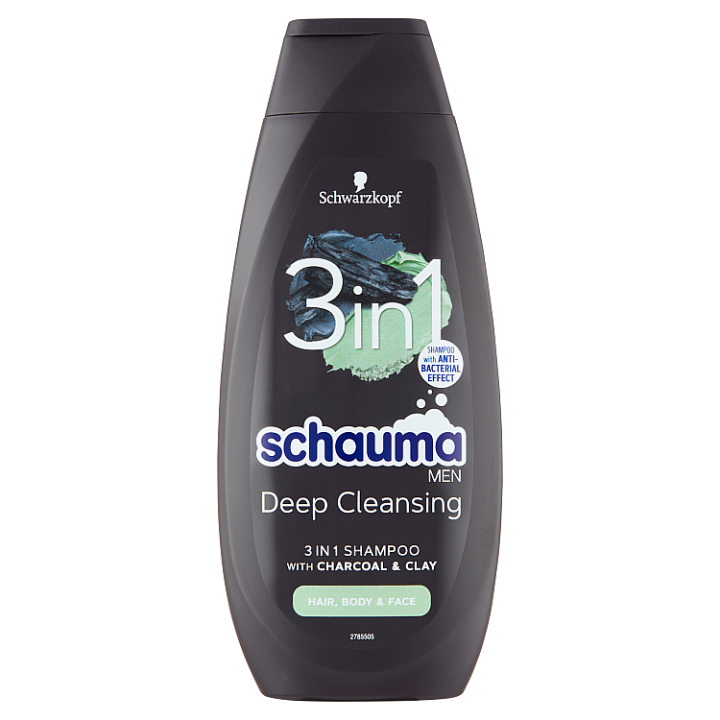 E-shop Schauma Men Deep Cleansing 3v1 šampon 400ml