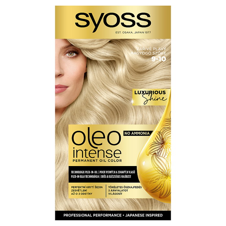 E-shop Syoss Oleo Intense barva na vlasy Zářivě plavý 9-10