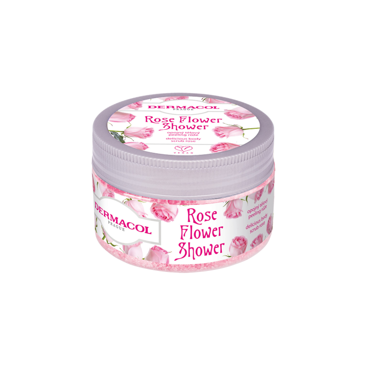 E-shop Dermacol Flower shower tělový peeling Růže 200 g