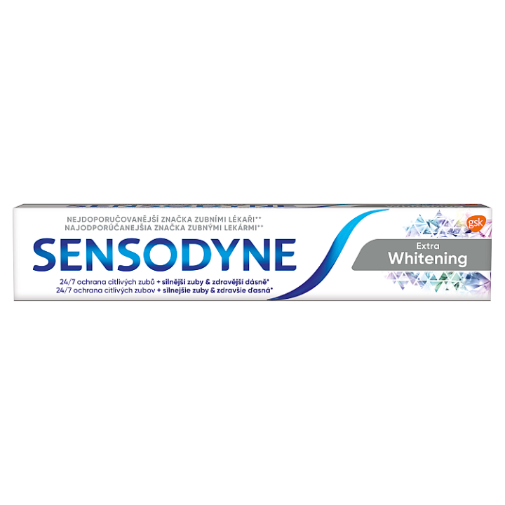 E-shop Sensodyne Extra Whitening zubní pasta s fluoridem pro citlivé zuby 75ml