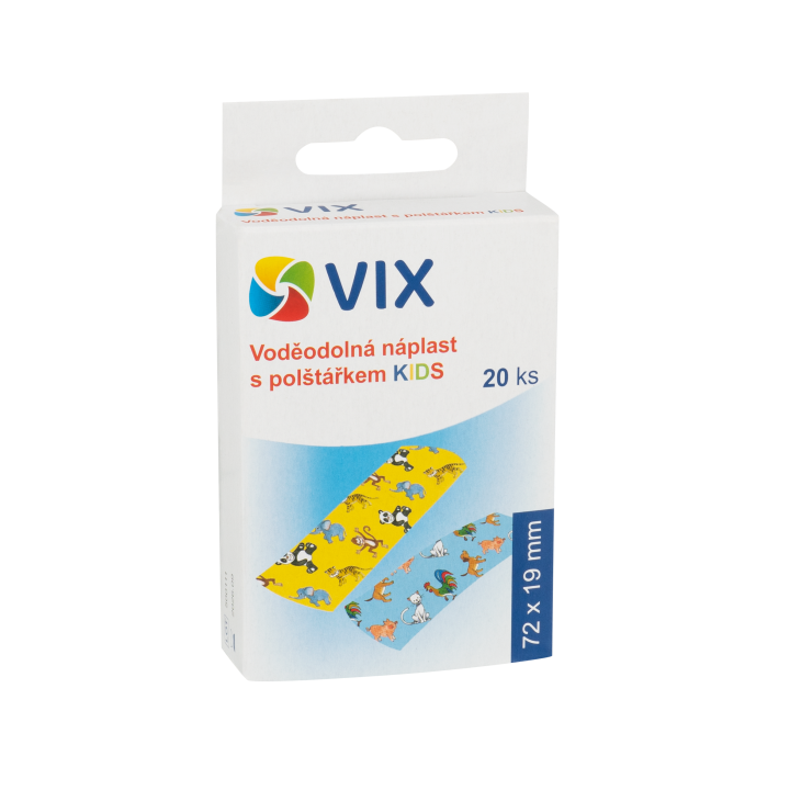 E-shop VIX Voděodolná náplast s polštářkem Kids 20 ks