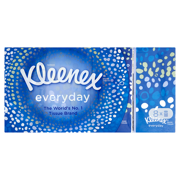 E-shop Kleenex Everyday papírové kapesníky 2-vrstvé 8 x 9 ks