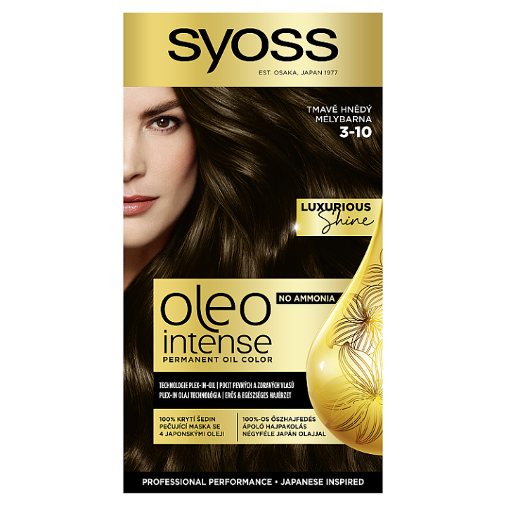 E-shop Syoss Oleo Intense barva na vlasy Tmavě hnědý 3-10