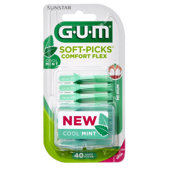E-shop GUM Soft-Picks Comfort Flex Mint, 40 ks