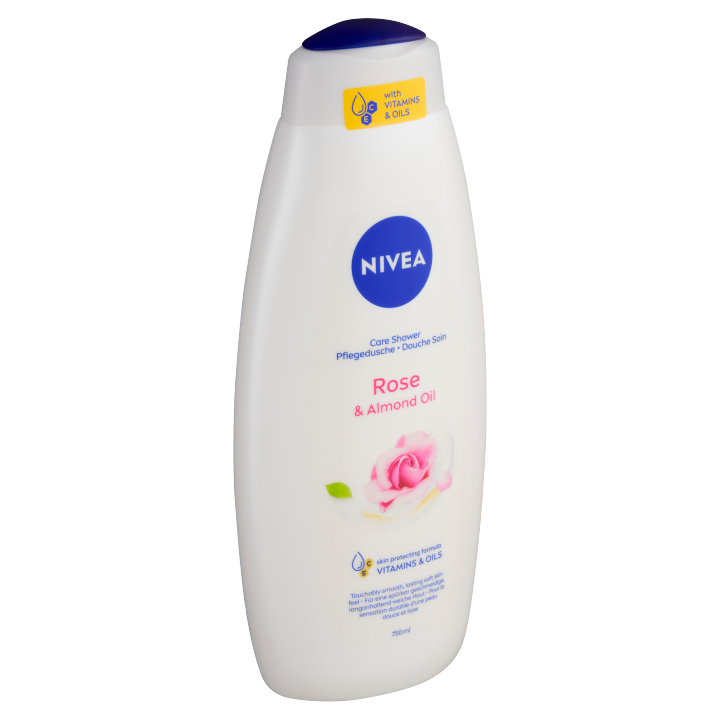 E-shop Nivea Rose & Almond Oil Pečující sprchový gel 750ml