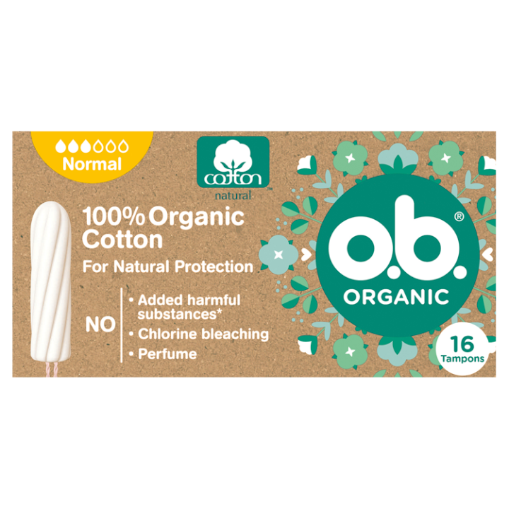 E-shop O.B. Normal organické tampony 16 ks