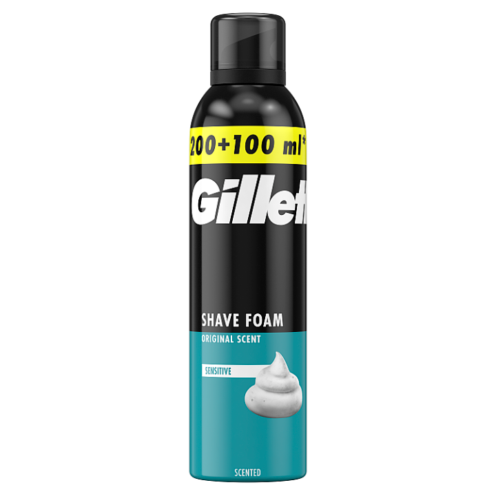 Gillette Classic Pěna Na Holení Sensitive Pro Citlivou Pokožku, 300ml