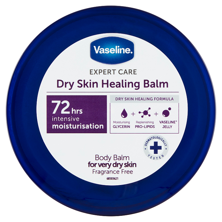 E-shop Vaseline Expert Care Dry Skin Healing Balm tělové máslo bez parfemace 250ml