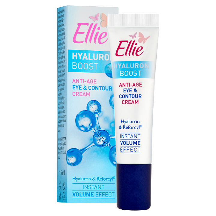 Ellie Hyaluron Boost Omlazující krém pro oční okolí a kontury tváře 15ml