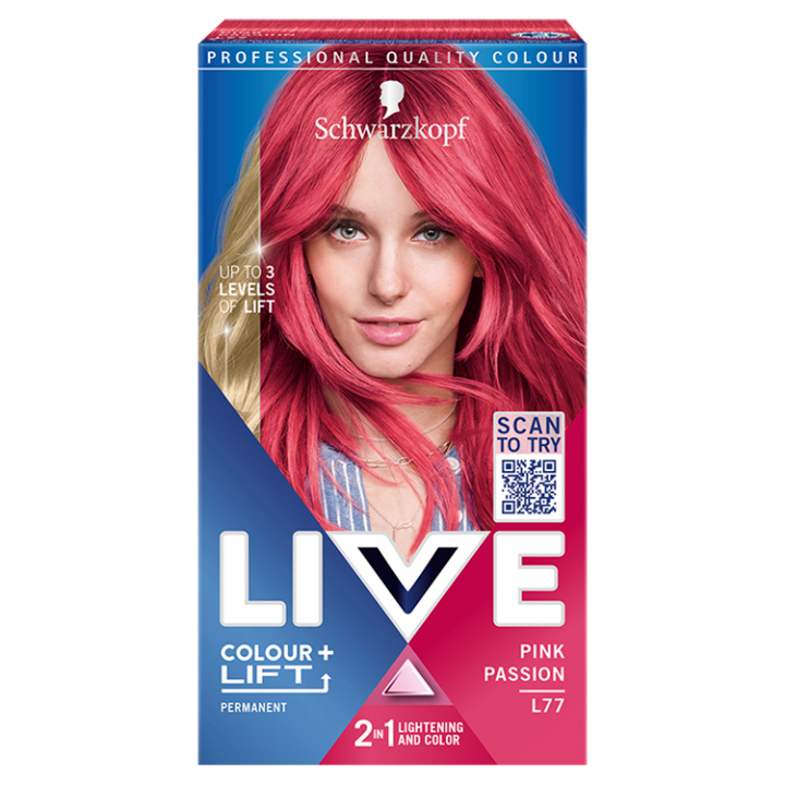 E-shop Schwarzkopf Live Colour + Lift barva na vlasy Vášnivá růžová L77