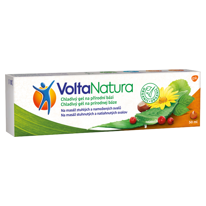 E-shop VoltaNatura chladivý mazážní gel na namožené a stuhlé svaly 50ml