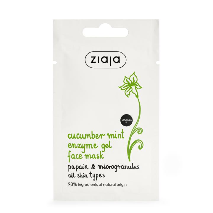 E-shop Ziaja Okurka enzymatická gelová pleťová maska s mátou 7ml