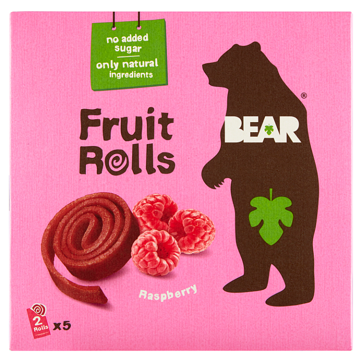 E-shop BEAR Fruit Rolls Malina ovocné rolované plátky 5 x 20g