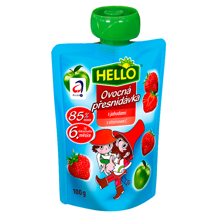 E-shop Hello Ovocná přesnídávka s jahodami 100g