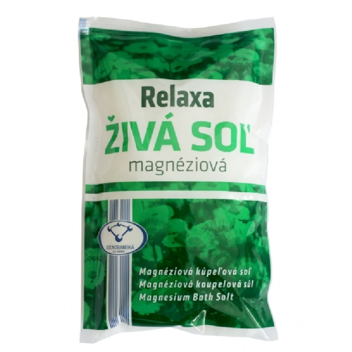 Relaxa Magnéziová živá koupelová sůl 0,5kg